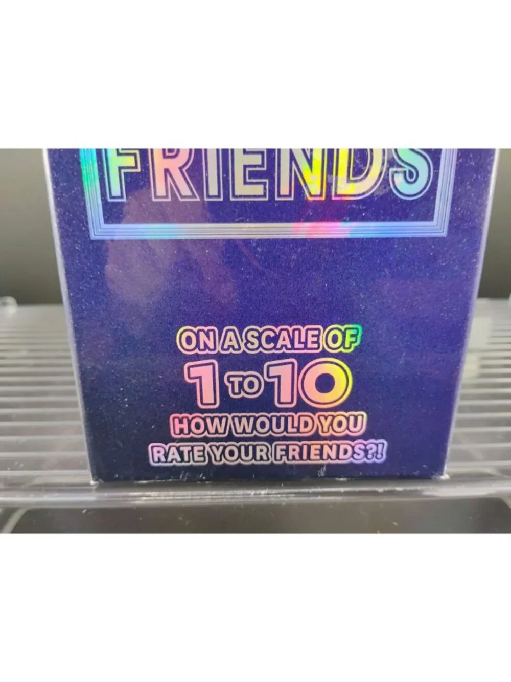 Rate My Friends Holographic Party Game Age 17+